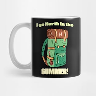 Backpack trip up North Mug